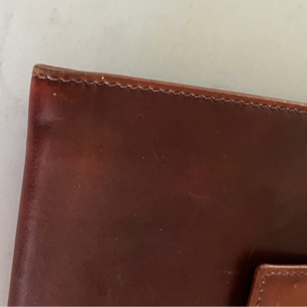 GUCCI Dollar Calf Interlocking GG Logo Leather Wallet Brown - Picture 5 of 8